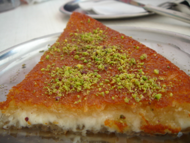 Künefe, straight from the oven